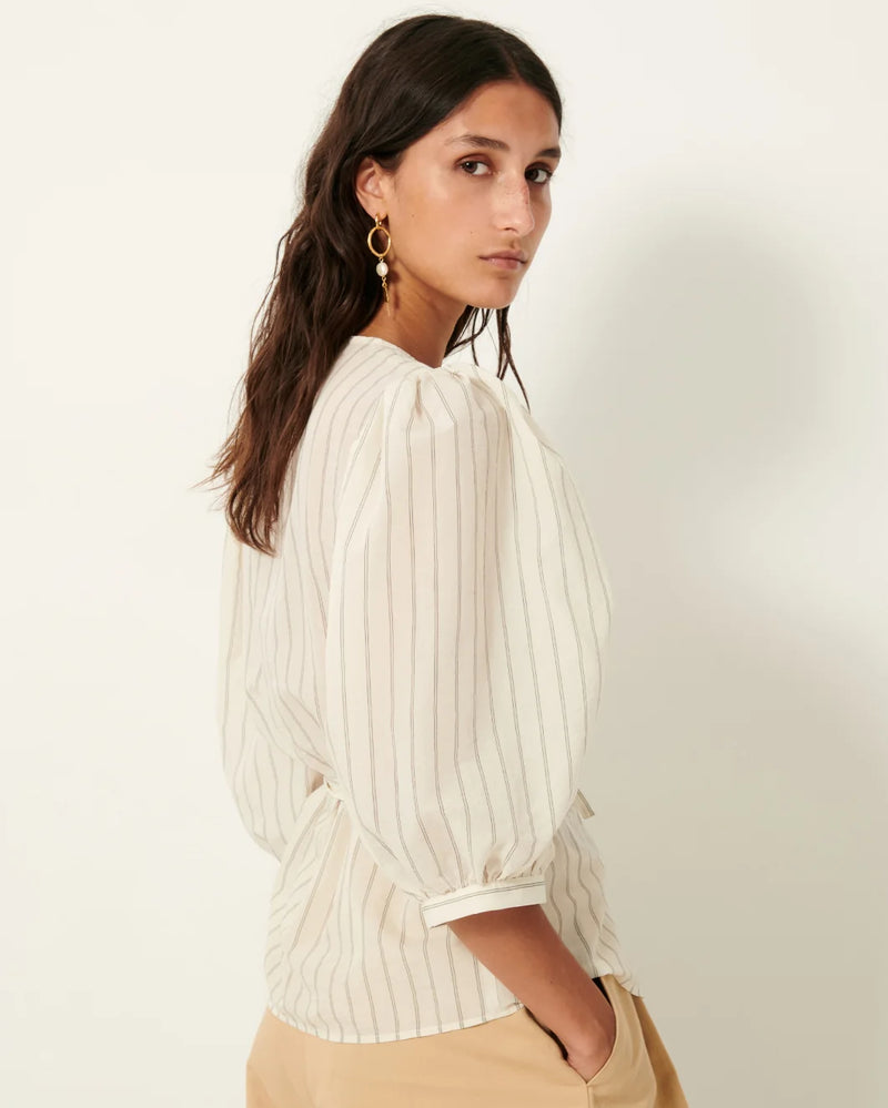 SESSUN Georgia Shirt - Sandcream SzL