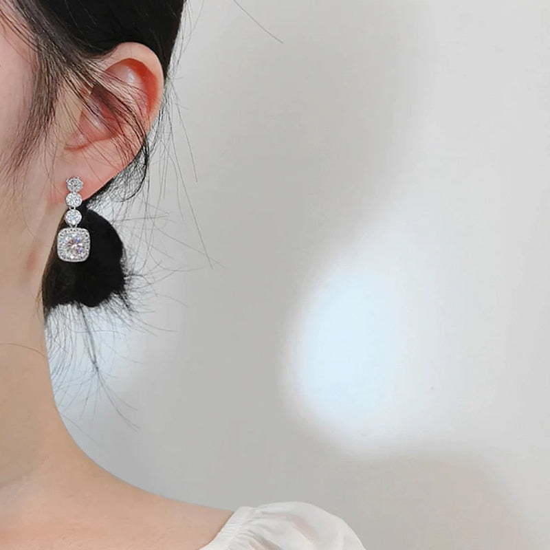 BEAUTIFUL EARTH Cubic Zirconia Drop Earrings