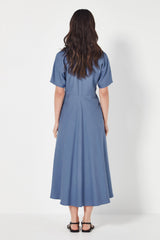 SHJARK Amalfi Dress -  Mid Blue SzL