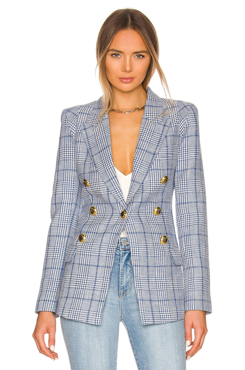 SMYTHE Not A DB Pagoda Blazer - Blueberry US4 NZ8