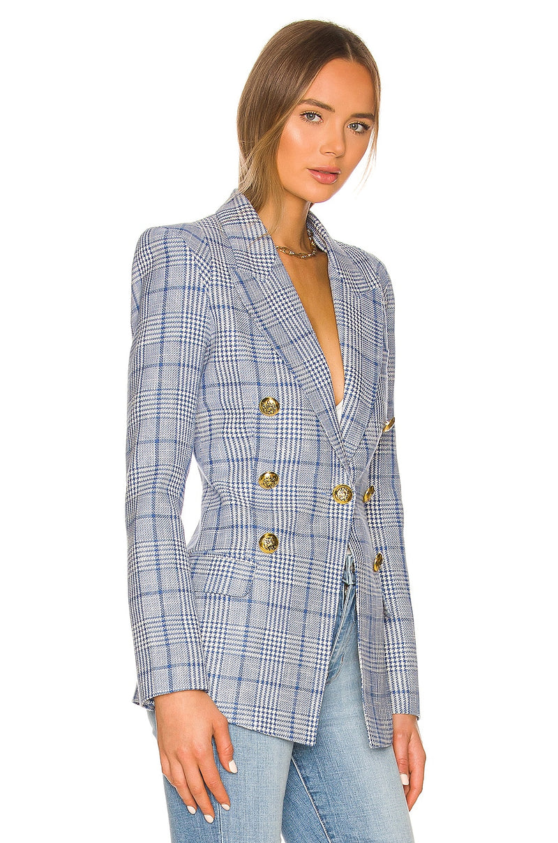 SMYTHE Not A DB Pagoda Blazer - Blueberry US4 NZ8