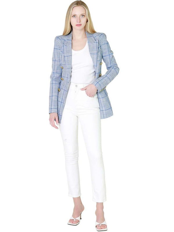 SMYTHE Not A DB Pagoda Blazer - Blueberry US4 NZ8