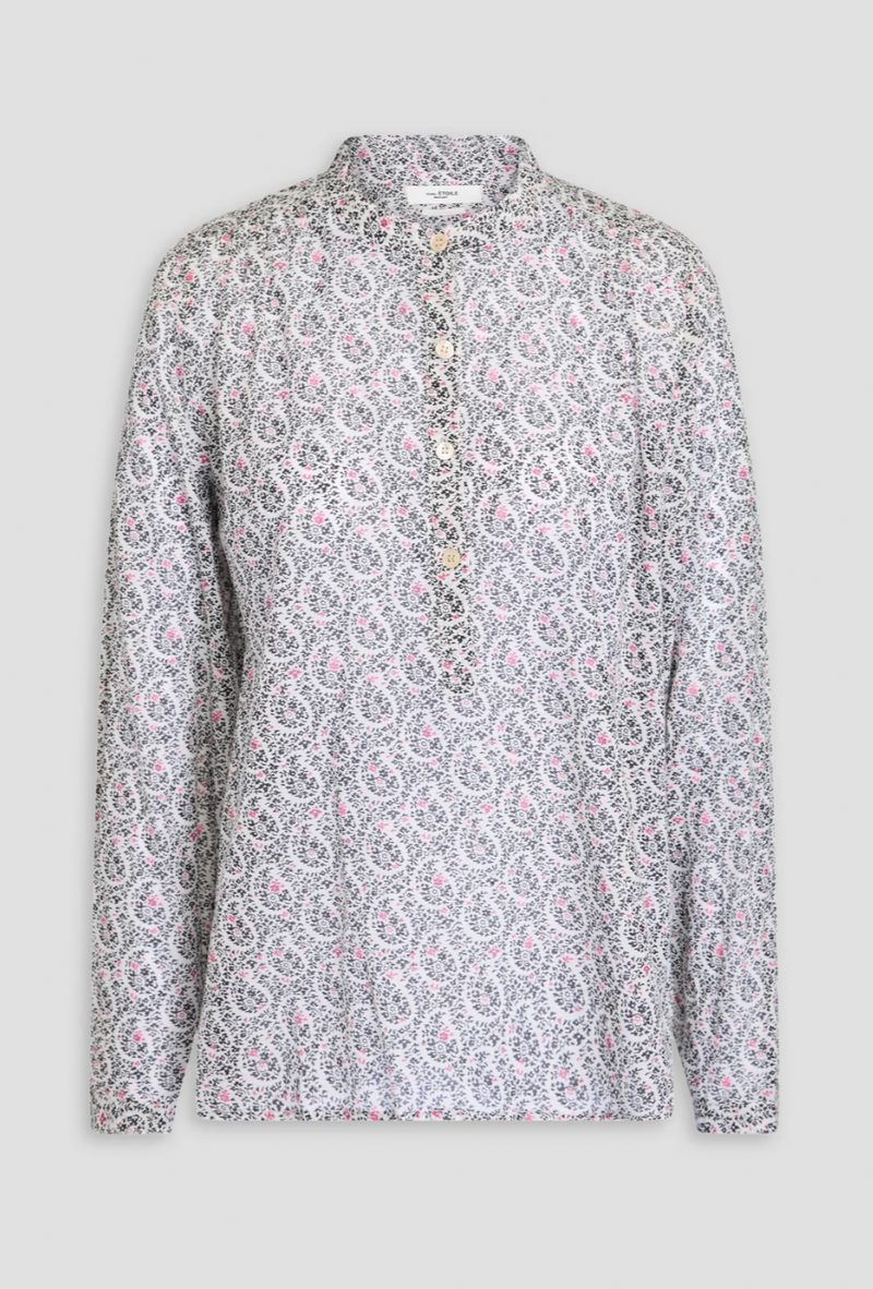 ISABEL MARANT Maria Shirt - Ecru Printed Sz38 NZ