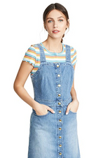 FRAME Claire Snap-Front Denim Dress - Islet SzM