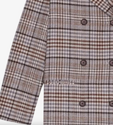 MAJE Checked Double Breasted Coat - Sz38 NZ10