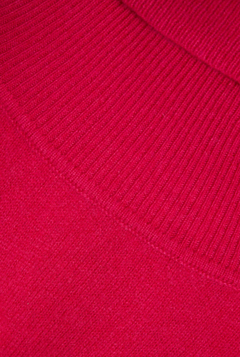 CHINTI & PARKER Merino Cashmere Blend Rollneck - Bright Pink SzL
