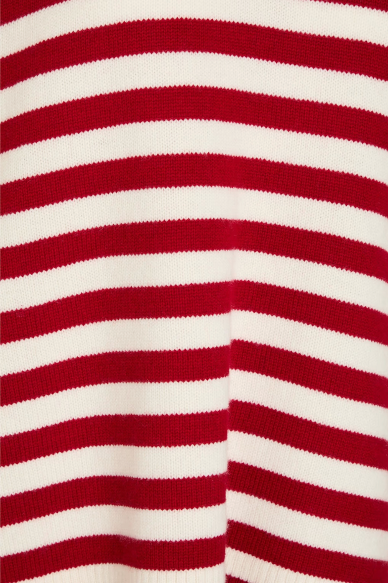CHINTI & PARKER Wool & Cashmere Blend Striped Jumper SzL