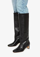 ANINE BING Felicia Boots - Black Croc Sz39