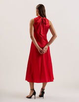 TED BAKER Aliara Dress - Red Sz2 NZ10
