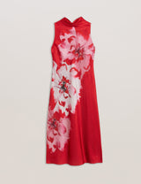 TED BAKER Aliara Dress - Red Sz2 NZ10