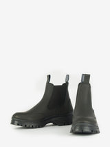 BARBOUR INTERNATIONAL Morgan Leather Chelsea Boot - Olive/Black  EU41