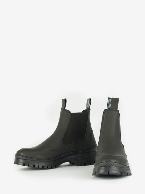BARBOUR INTERNATIONAL Morgan Leather Chelsea Boot - Olive/Black  EU41