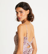 TORY BURCH Ruffle Top Dress - Pink Ditsy Sz4 NZ8  RRP $1250