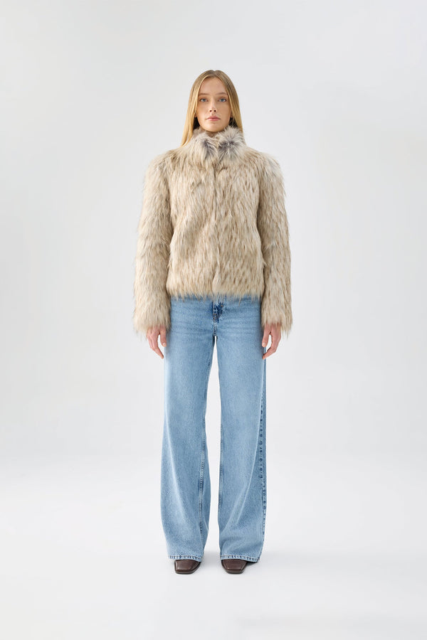 UNREAL FUR  'Fur Delish' Jacket - Natural SzL