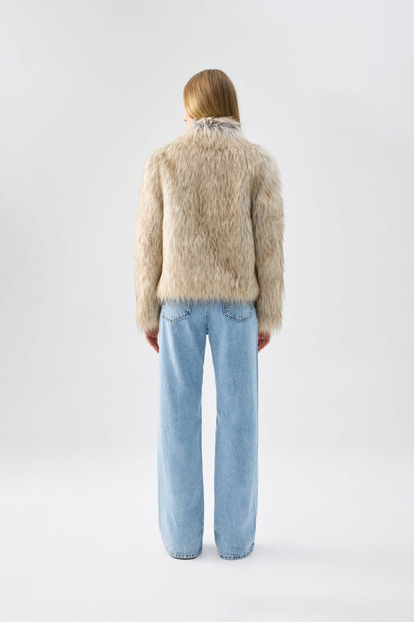 UNREAL FUR  'Fur Delish' Jacket - Natural SzL
