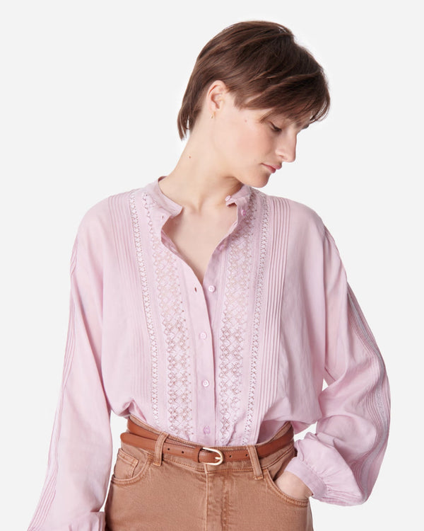 VANESSA BRUNO Coco Blouse - Powder Pink Sz36 NZM