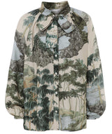 ONE HUNDRED STARS Bow Blouse - Rivers Sz S/M