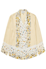 MUNTHE Faiza Silk Shirt - Cream Floral Sz40 NZ12