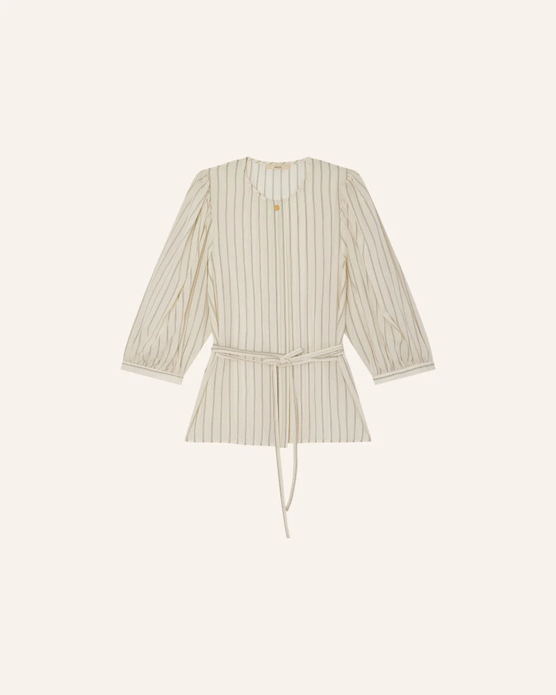 SESSUN Georgia Shirt - Sandcream SzL