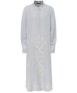 GREEK ARCHAIC KORI Lefkada Long Shirt Dress - Grey SzXS
