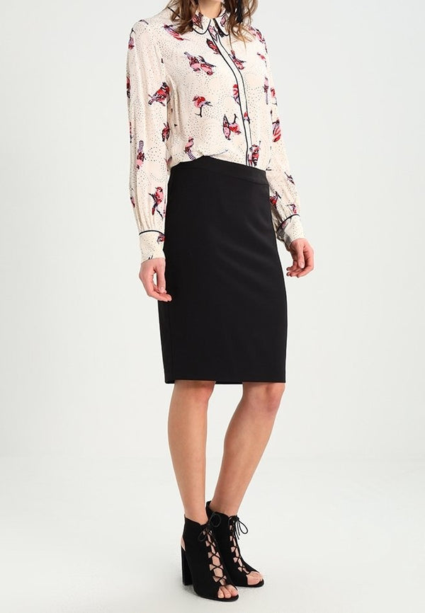 SECOND FEMALE Bird Print Shirt - Cream SzS