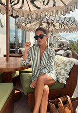 YAITTE Buoy Stripe Shirt - Green SzM
