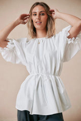 CAITLIN CRISP Horizon Top - White Sz6