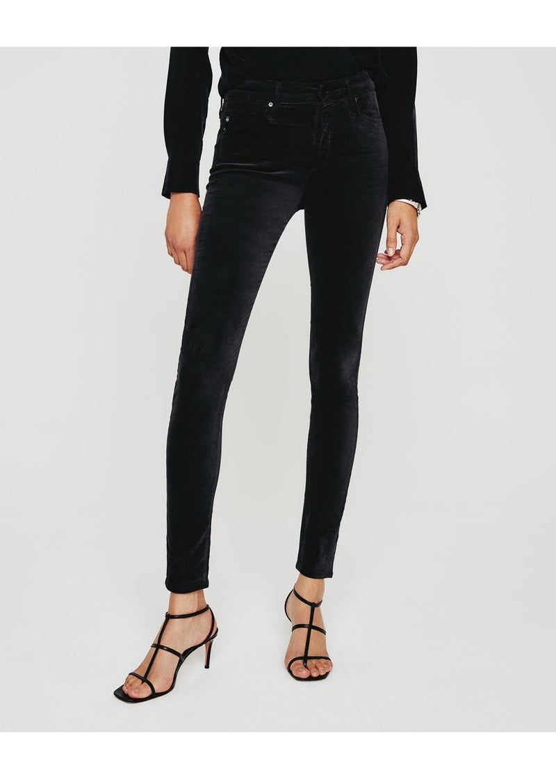AG JEANS Farrah Velvet Skinny Ankle - Black Sz31