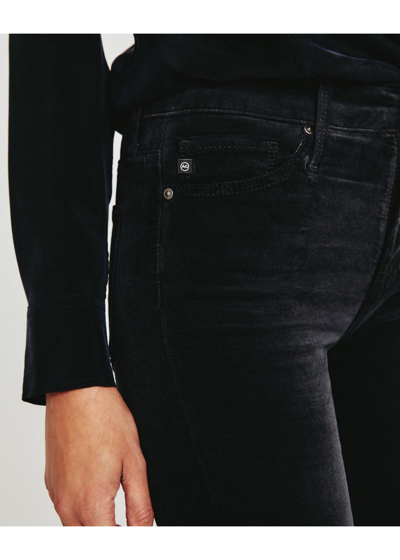 AG JEANS Farrah Velvet Skinny Ankle - Black Sz31