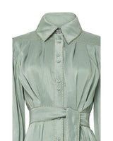 AJE Idealist Shirt Dress - Green Sz4