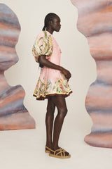 ALEMAIS Papaya Mini Dress - Pink Sz8