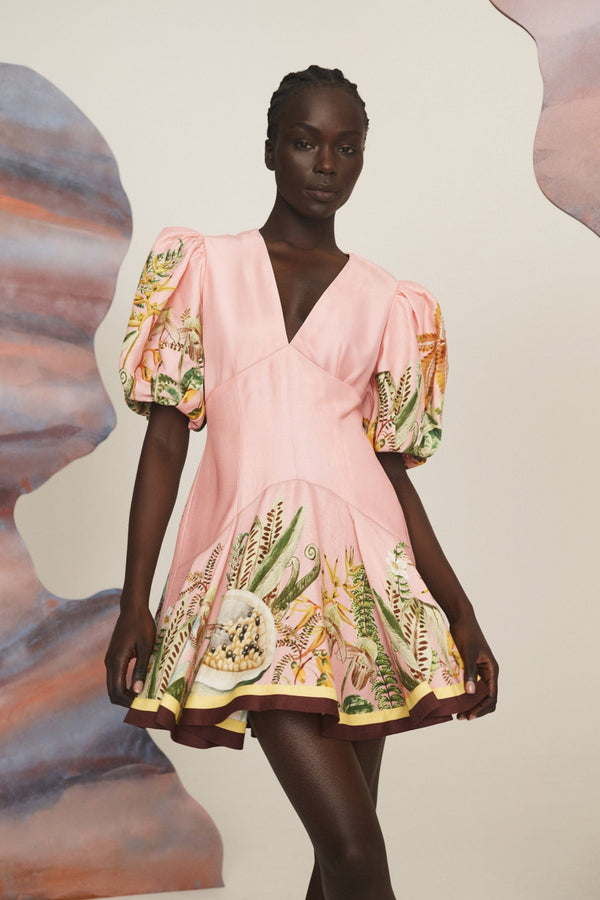ALEMAIS Papaya Mini Dress - Pink Sz8