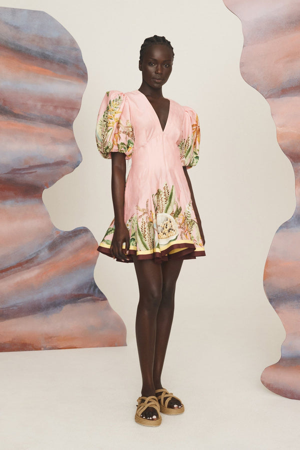 ALEMAIS Papaya Mini Dress - Pink Sz8