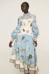 ALEMAIS Bath House Shirtdress - Multi Sz10