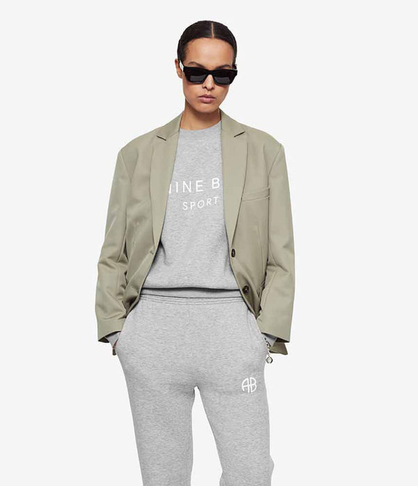 ANINE BING Evan Sweatshirt - Heather Grey SzL
