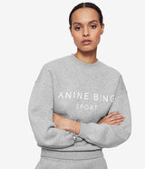 ANINE BING Evan Sweatshirt - Heather Grey SzL