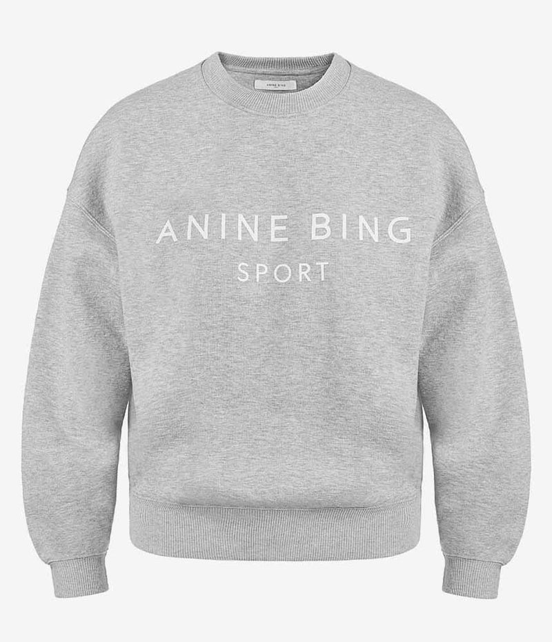 ANINE BING Evan Sweatshirt - Heather Grey SzL