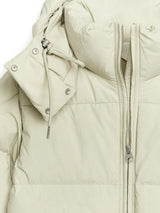 ARKET Re-Down Waisted Down Puffer Coat - Light Beige szM