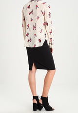 SECOND FEMALE Bird Print Shirt - Cream SzS