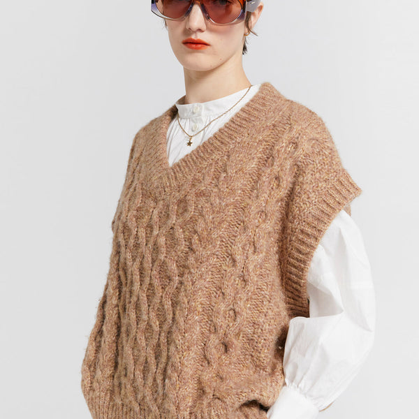 【HI FI FNK】Honey Knitted Vest MY HONEY VEST | Wool & Beyond