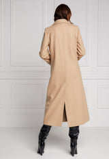 HOLLAND COOPER Double Breasted Coat - Camel Sz12