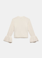 MINT VELVET Fluted Sleeve Cardigan - Cream