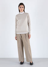 JOHN SMEDLEY Dillie Extra Fine Merino Jumper - Grey Fleece SzL