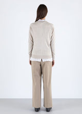 JOHN SMEDLEY Dillie Extra Fine Merino Jumper - Grey Fleece SzL