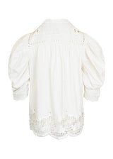 FARM RIO Romantic Richelieu Blouse - Off-White  SzL