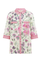 SUNSET LOVER Foliage Shirt - Pressed Flora Sz14