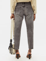 FRAME Le Nouveau Mid-rise Straight Jeans - Grey Sz28