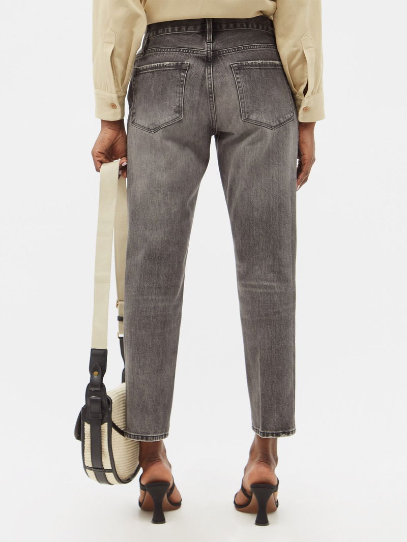 FRAME Le Nouveau Mid-rise Straight Jeans - Grey Sz28