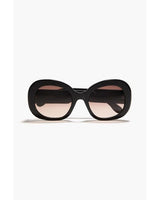GANNI Round Frame Sunglasses - Black