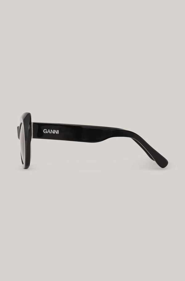 GANNI Big Butterfly Sunglasses - Black